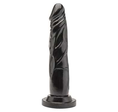 Dildo naturalne sztuczny czarny penis członek 18cm